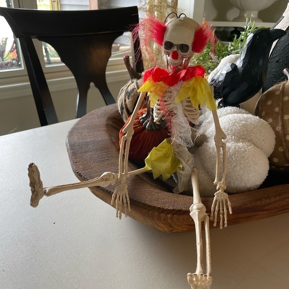 HALLOWEEN CREEPY CLOWN SKELETON - Picture 3 of 8